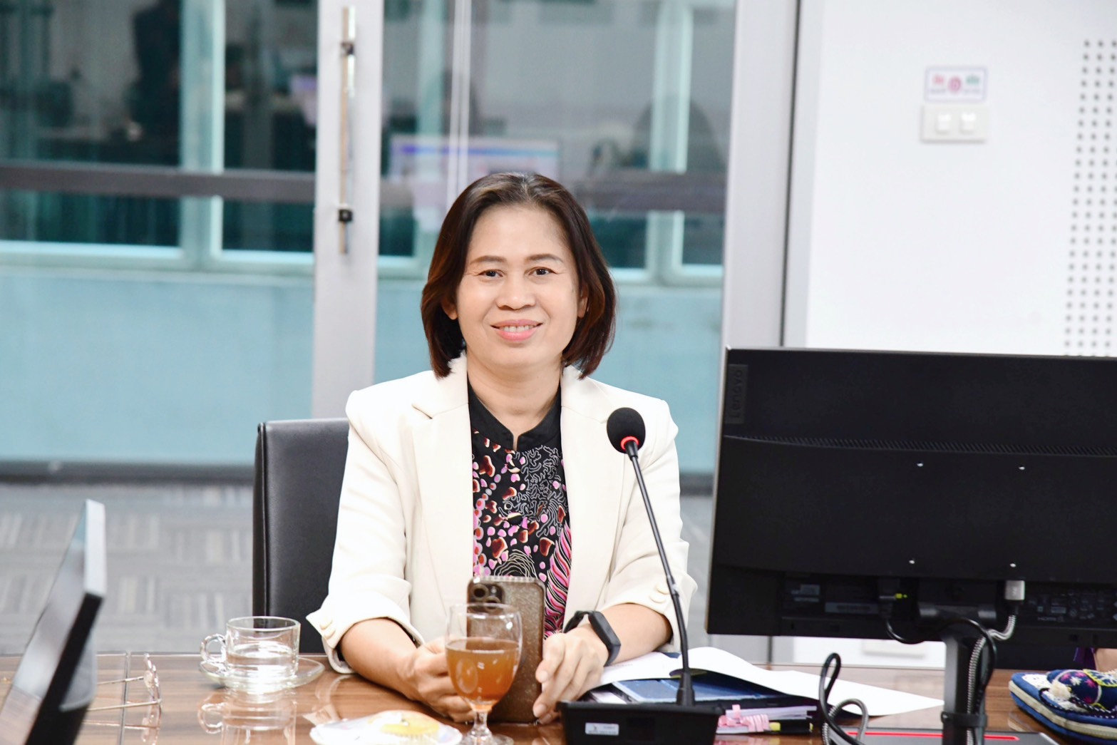 ผส. ประชุมขับเคลื่อนติดตามงานและแลกเปลี่ยนเรียนรู้ ในสภากาแฟ (เย็น)