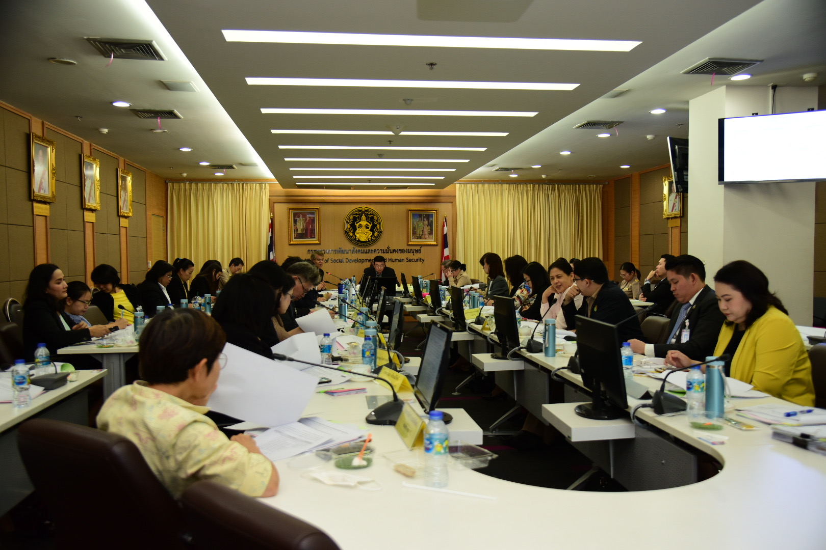 ประชุมคณะทำงานการขับเคลื่อนสังคมสูงวัยคนไทยอายุยืน ครั้งที่ ๑/๒๕๖๓