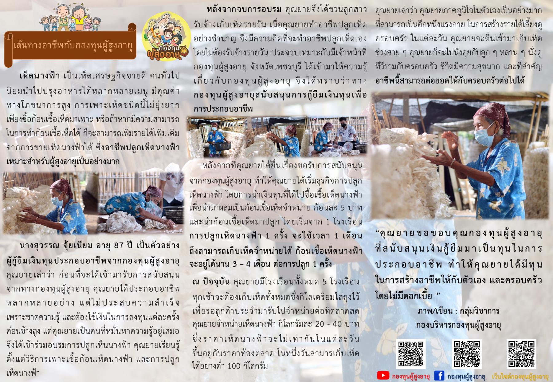 เส้นทางอาชีพกับกองทุนผู้สูงอายุ