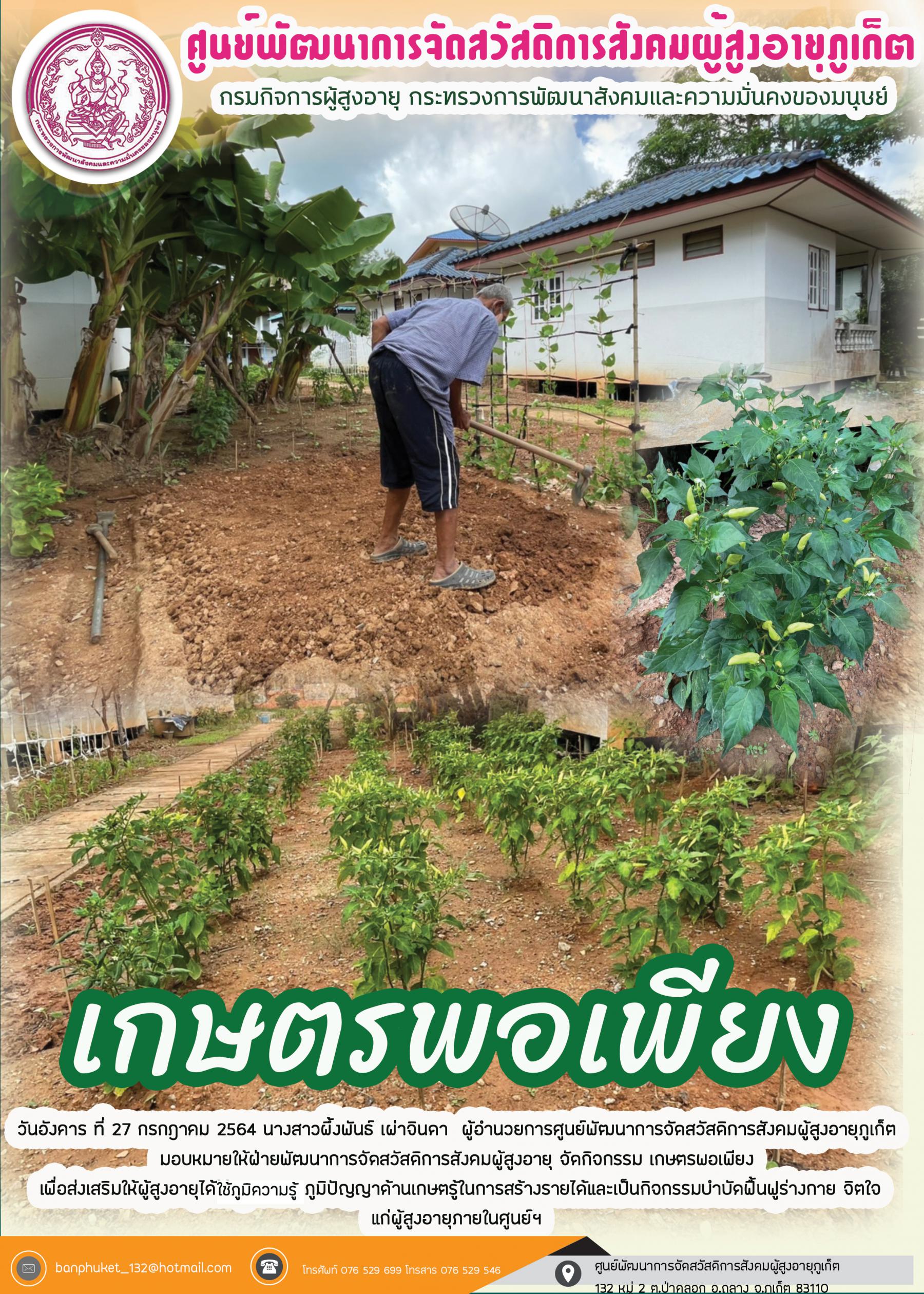 ศพส.ภูเก็ต #กิจกรรมเกษตรพอเพียง