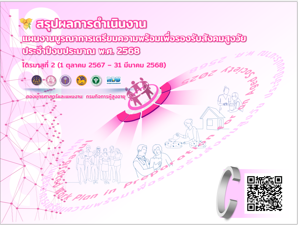 สรุปผลการดำเนินงาน แผนงานบูรณาการเตรียมความพร้อมเพื่อรองรับสังคมสูงวัย ประจำปีงบประมาณ พ.ศ. 2568 ไตรมาสที่ 2 (1 ตุลาคม 2567 – 31 มีนาคม 2568)
