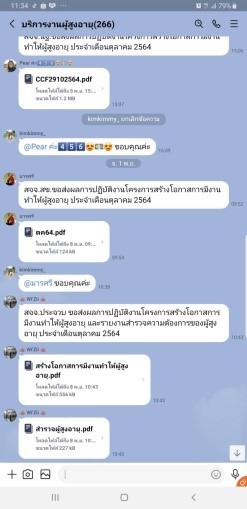 1. กลุ่มไลน์บริการงานผู้สูงอายุ