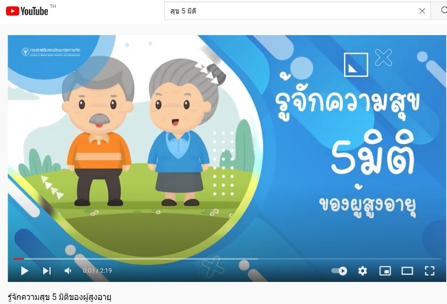 2.  YOUTUBE สุข 5 มิติ