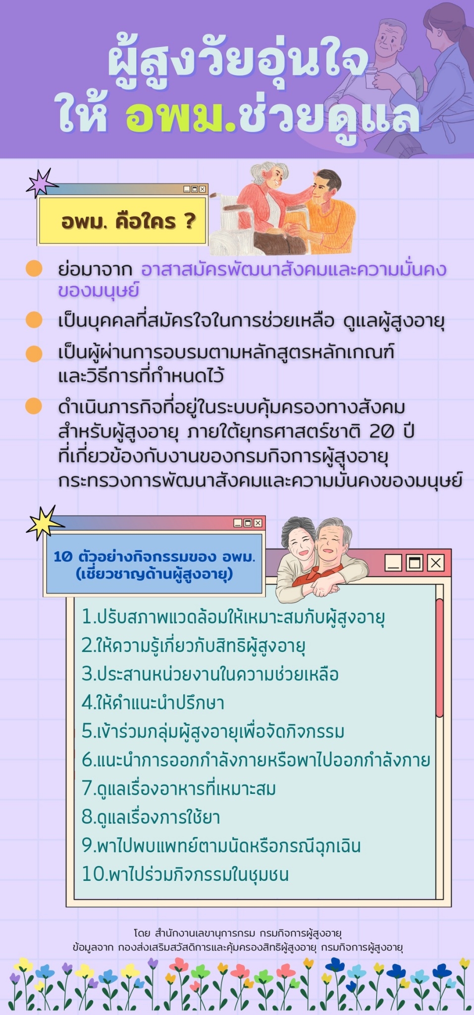 ผู้สูงวัยอุ่นใจให้ อพม. ช่วยดูแล