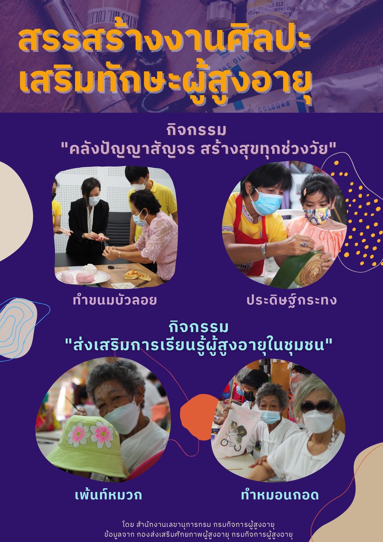 สรรสร้างงานศิลปะเสริมทักษะสูงอายุ