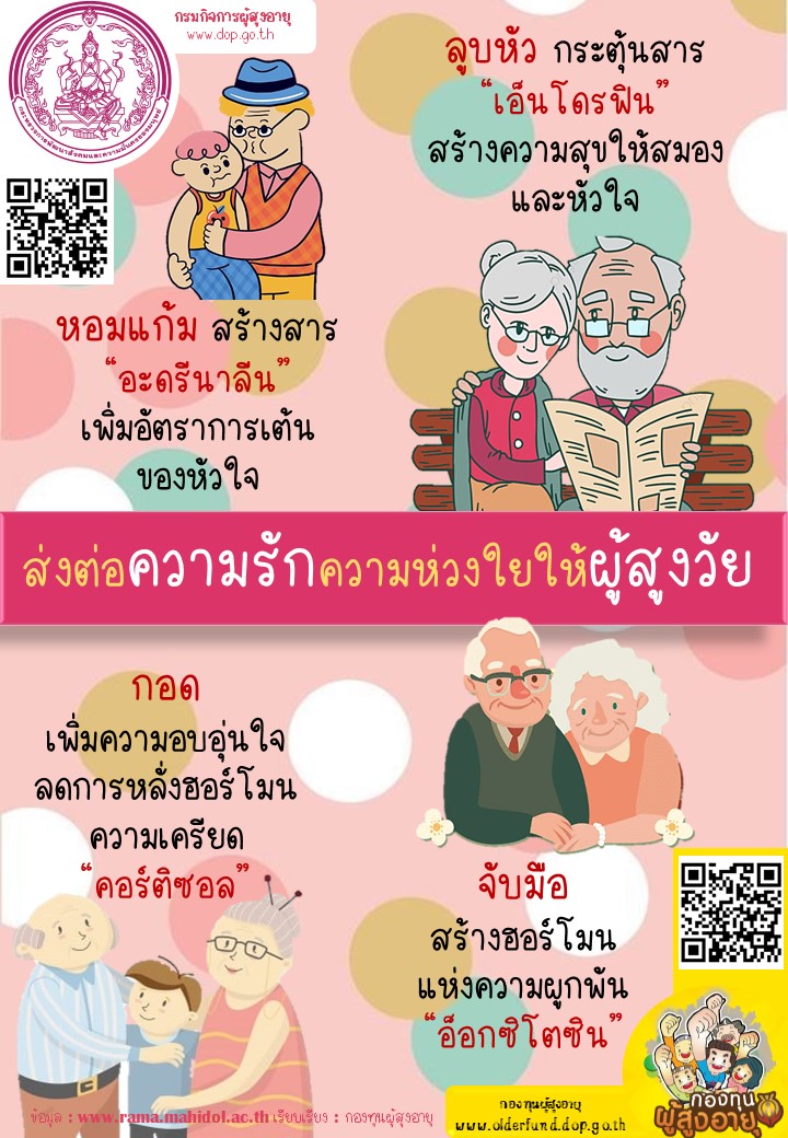 ส่งต่อความรักความห่วงใยให้ผู้สูงวัย By กองทุนผู้สูงอายุ