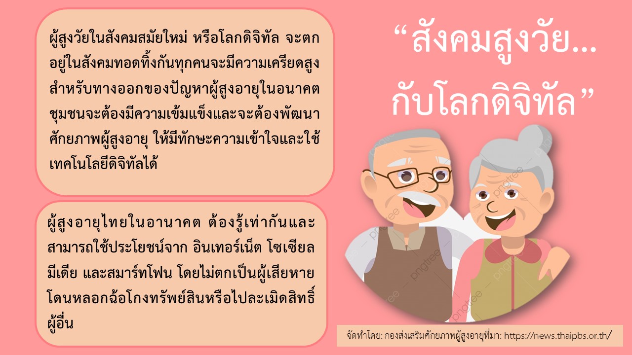 สังคมสูงวัยกับโลกดิจิตอล (สศส.)