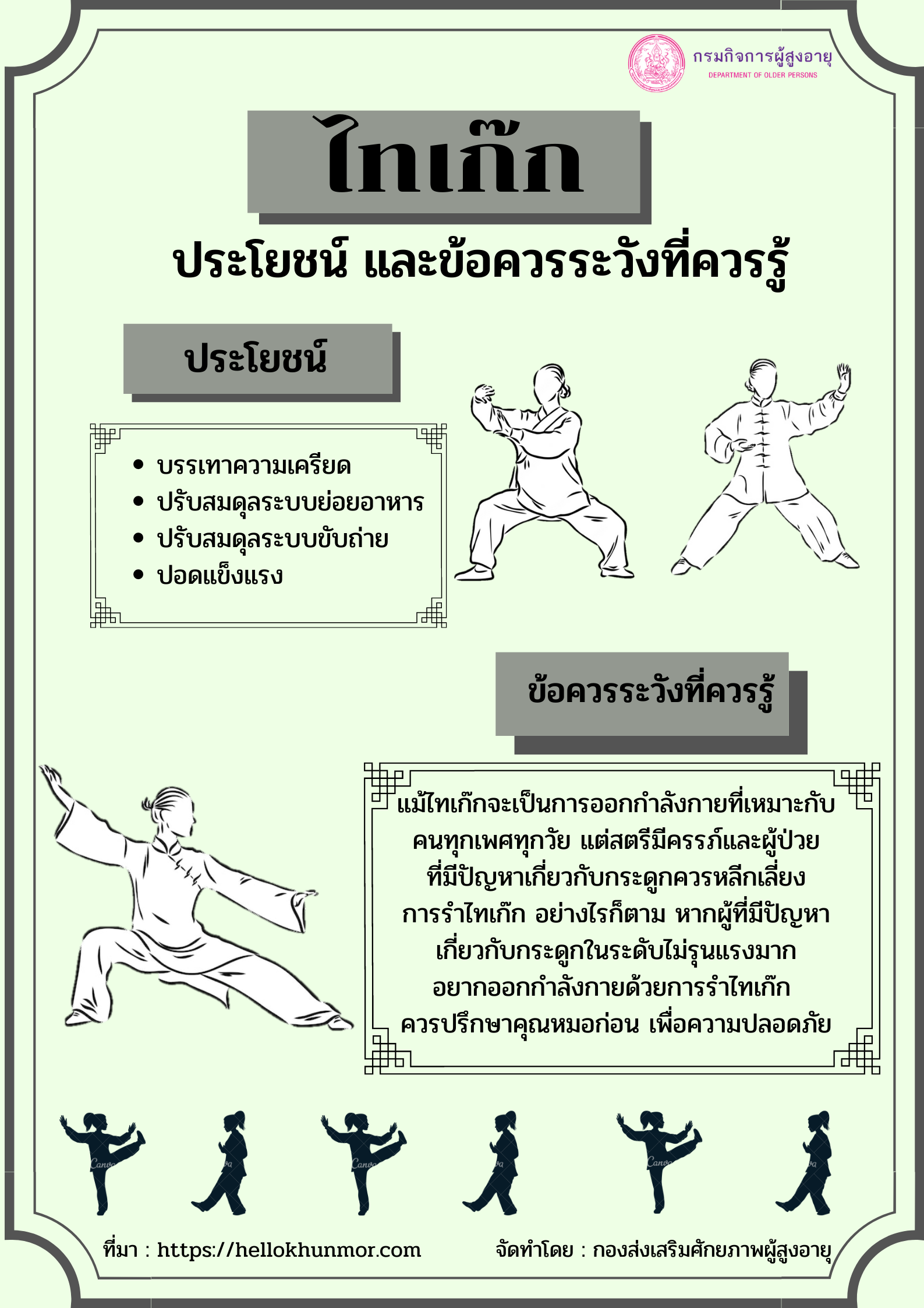 ไทเก๊กประโยชน์ที่ควรรู้ (สศส.)