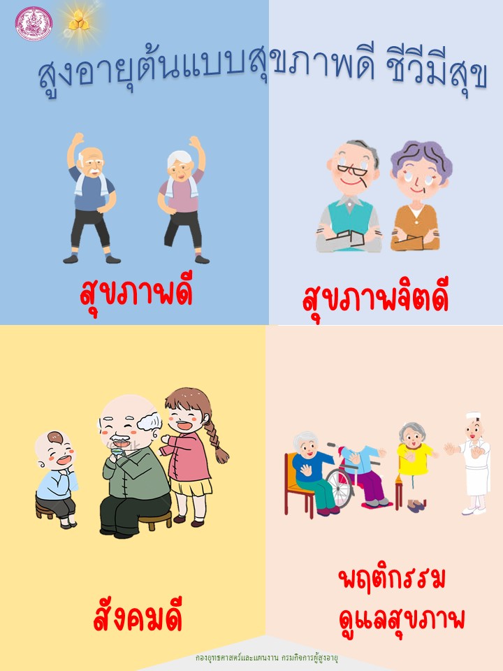 สูงอายุต้นแบบสุขภาพดี ชีวีมีสุข