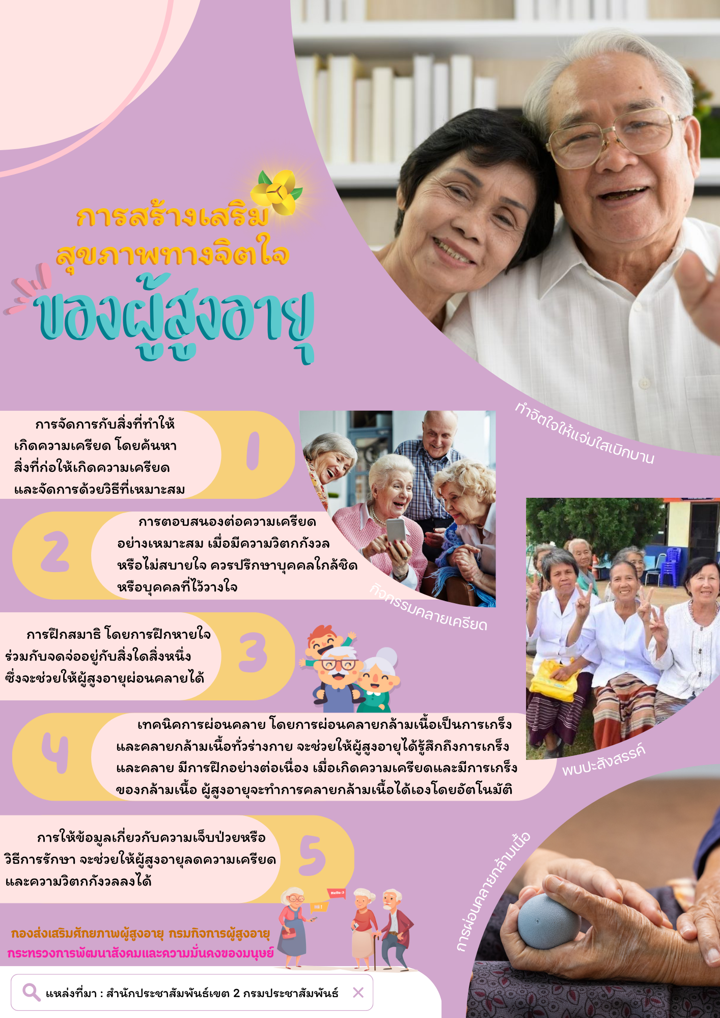 การสร้างเสริมสุขภาพทางจิตใจของผู้สูงอายุ