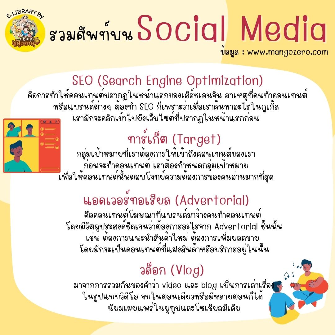 รวมศัพท์บนSocial Media ที่วัยเก๋าควรรู้ EP.2