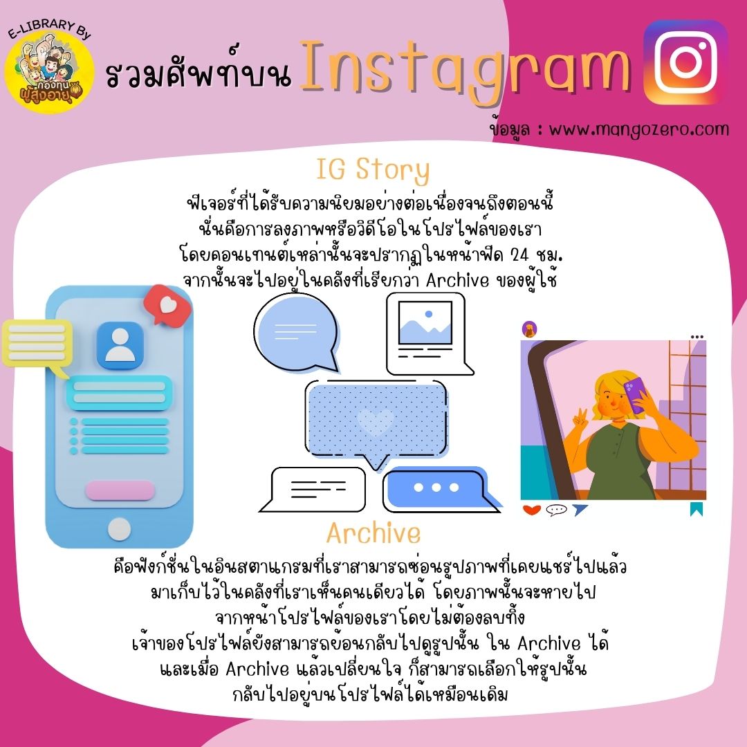 รวมศัพท์บนInstagramที่วัยเก๋าควรรู้