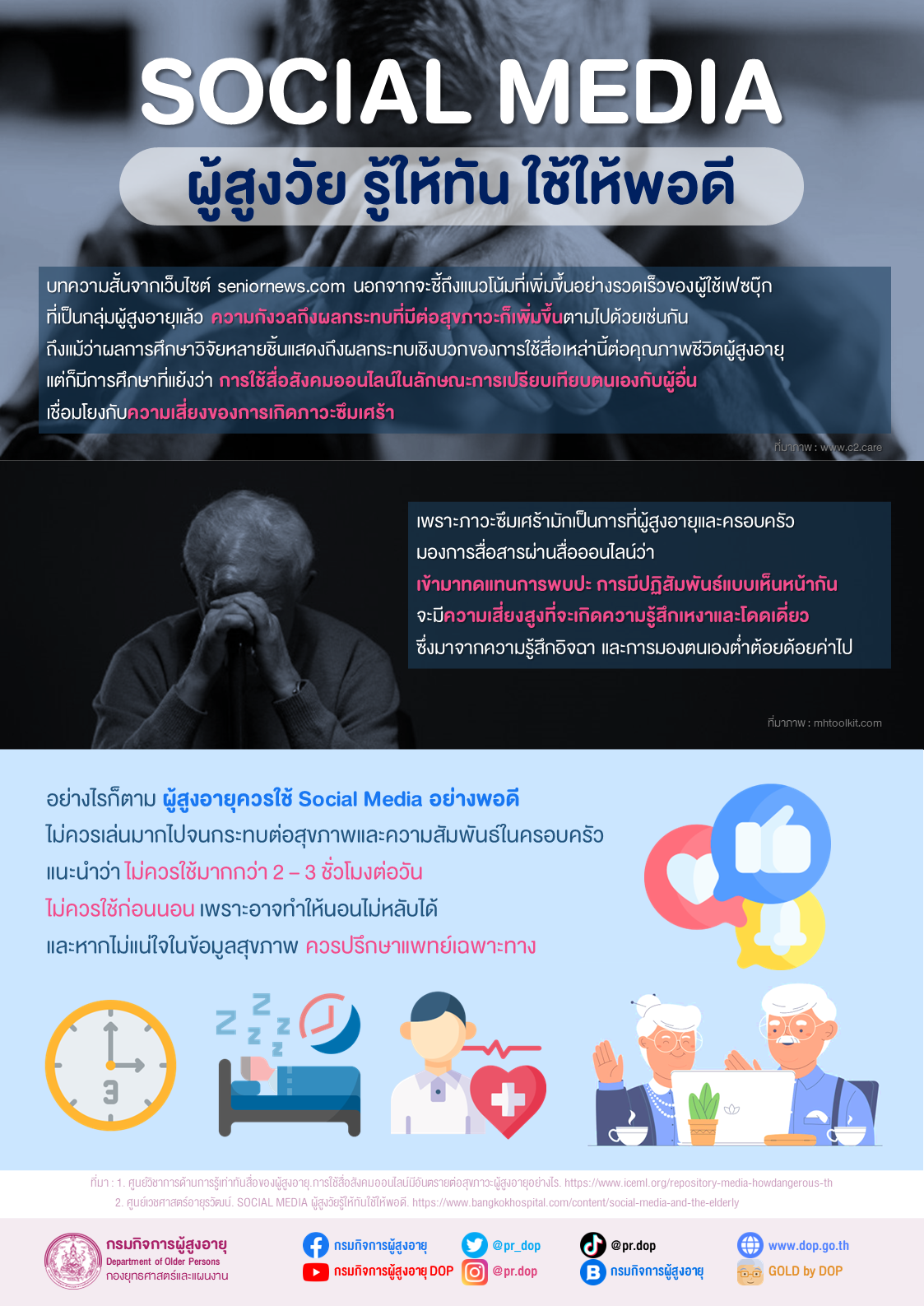 Social Media ผู้สูงวัย รู้ให้ทัน ใช้ให้พอดี