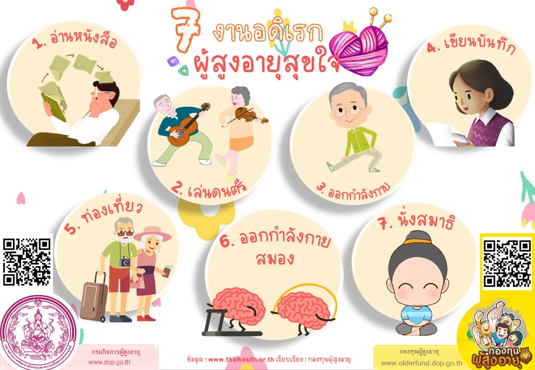 7 งานอดิเรก ผู้สูงอายุสุขใจ BY กองทุนผู้สูงอายุ