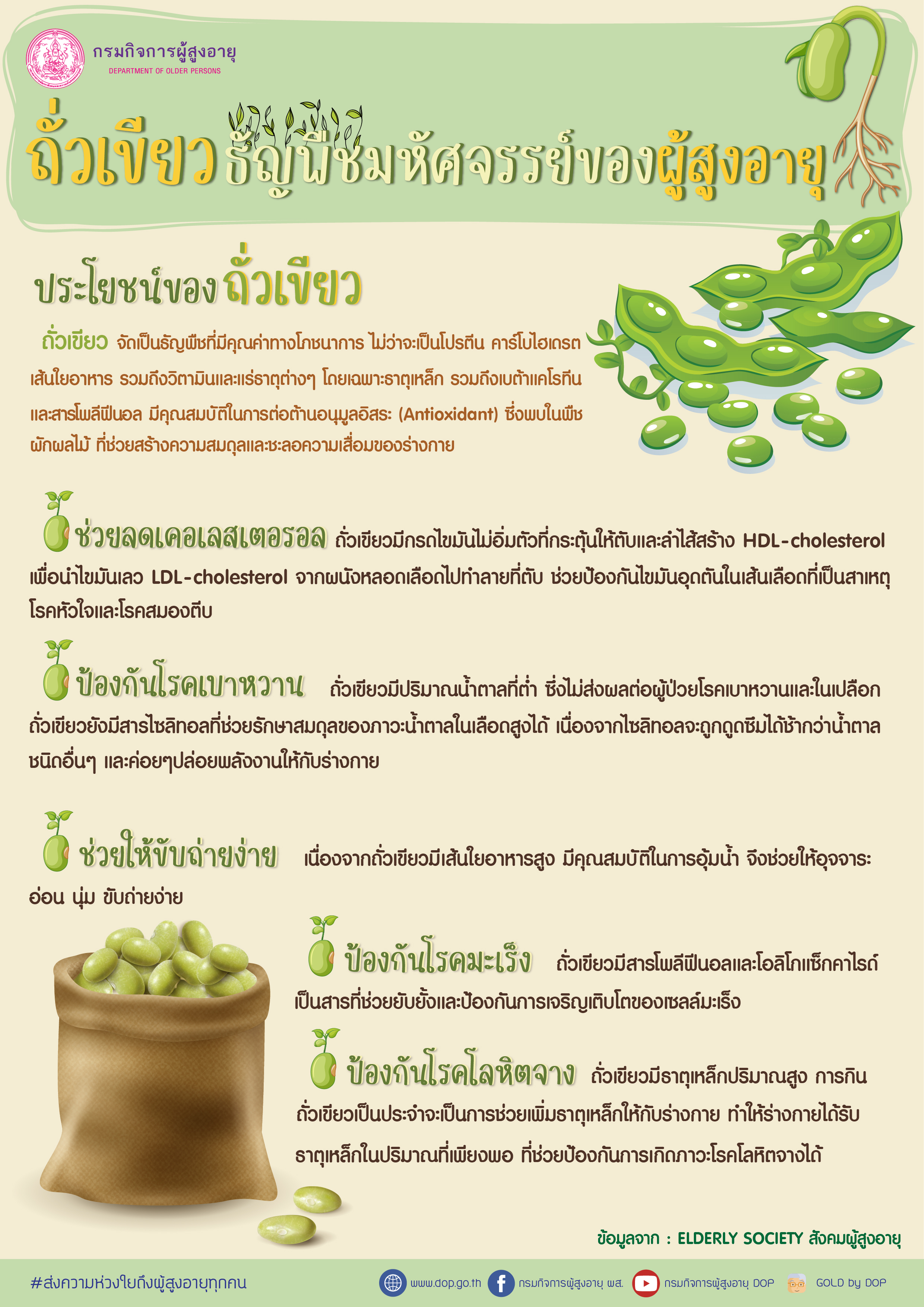 ถั่วเขียวธัญพืชมหัศจรรย์ของผู้สูงอายุ