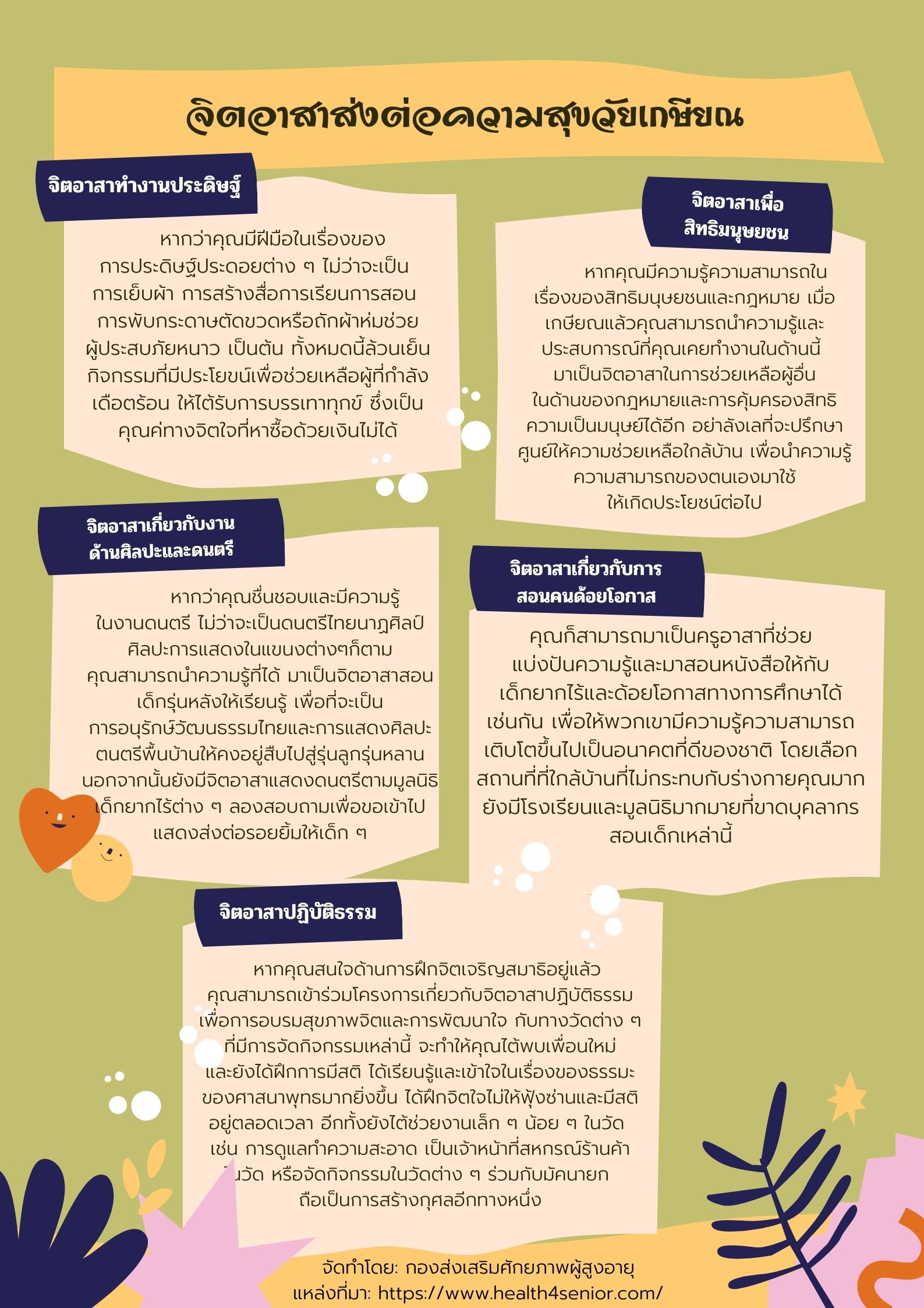 จิตอาสาส่งต่อความสุขวัยเกษียณ (สศส.)