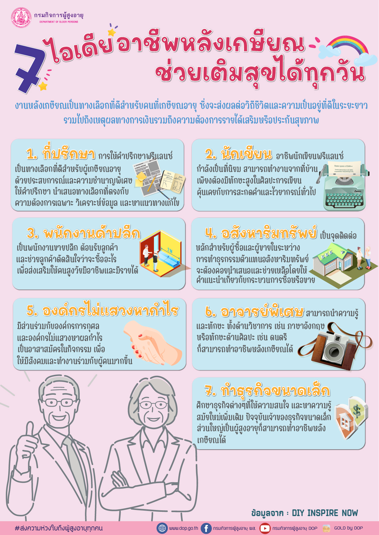 7 ไอเดียอาชีพหลังเกษียณ ช่วยเติมสุขได้ทุกวัน