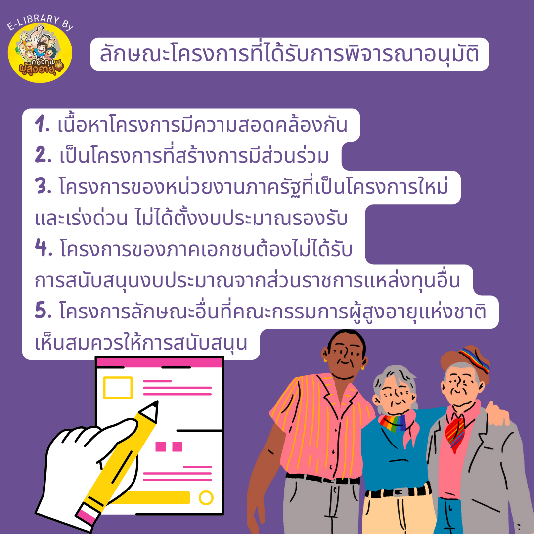 ลักษณะโครงการที่ได้รับการพิจารณาอนุมัติ