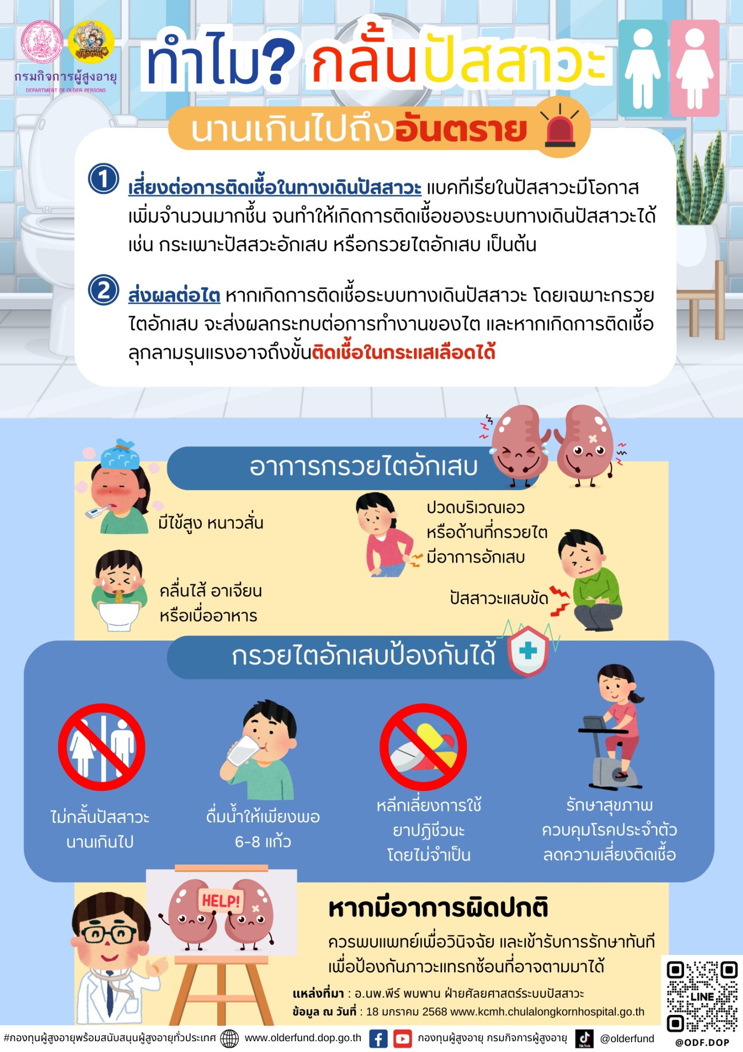 ทำไมกลั่นปัสสาวะนานเกินไปถึงอันตราย